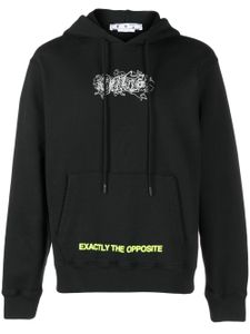 Off-White hoodie à slogan imprimé - Noir