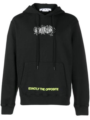 Off-White hoodie à slogan imprimé - Noir