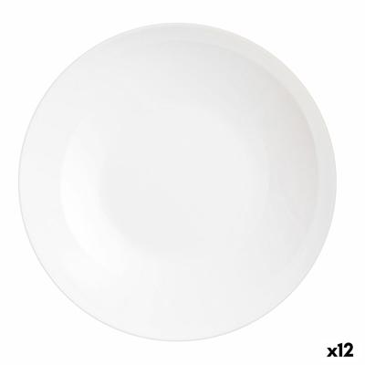 Dinerbord Luminarc Friends Time Wit Glas Ø 26 cm Multifunctioneel (12 Stuks)