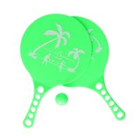 Gebro beachball set - groen - kunststof - strandspelletje - tennis