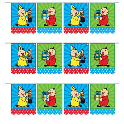 Bumba thema verjaardag vlaggenlijn - Set van 3x stuks - 6 meter - Feestartikelen - vlaggetjes - Kind
