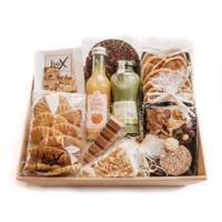 Het beste van de streek cadeaubox groot met koekjes, chocolade en smoothie