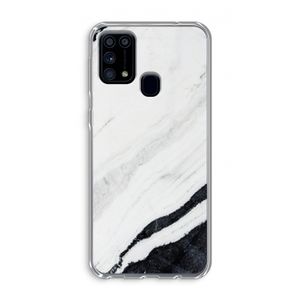 Elegante marmer: Samsung Galaxy M31 Transparant Hoesje