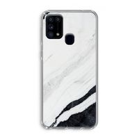 Elegante marmer: Samsung Galaxy M31 Transparant Hoesje