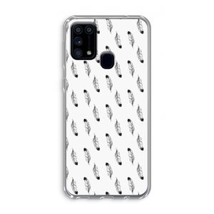 Pluimen: Samsung Galaxy M31 Transparant Hoesje