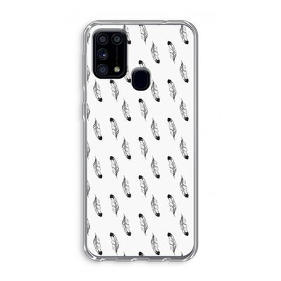 Pluimen: Samsung Galaxy M31 Transparant Hoesje