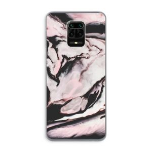 Roze stroom: Xiaomi Redmi Note 9 Pro Transparant Hoesje