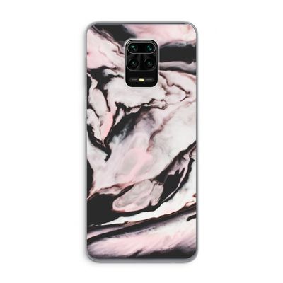 Roze stroom: Xiaomi Redmi Note 9 Pro Transparant Hoesje