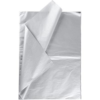 Creativ Company Tissuepapier, vel 50x70 cm, 17 gr, zilver, 6 vel/ 1 doos