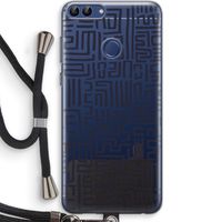 Moroccan Print: Huawei P Smart (2018) Transparant Hoesje met koord