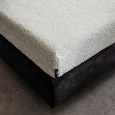 Hoeslaken Teddy - Off White - 180x200cm - Wit - Fresh And Co - Dekbed-Discounter.nl