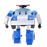Silverlit Robocar Poli transformerende robot - Poli 10 cm blauw - thumbnail