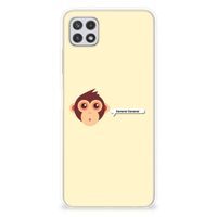 Samsung Galaxy A22 5G Telefoonhoesje met Naam Monkey