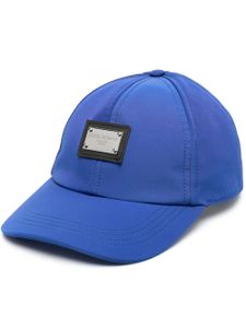 Dolce & Gabbana casquette à plaque logo - Bleu