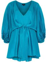 AZEEZA robe mi-longue Johanna en soie - Bleu