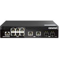 QNAP QSW-M2106R-2S2T netwerk-switch Managed L2 10G Ethernet (100/1000/10000) 1U Zwart