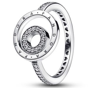 Pandora 192316C01 Ring Signature Circles zilver-zirconia zilverkleurig-wit