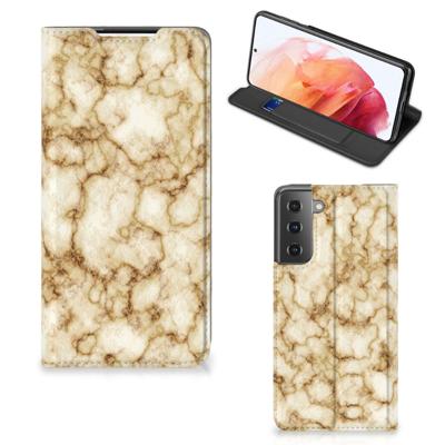Samsung Galaxy S21 | Standcase | Marmer Goud