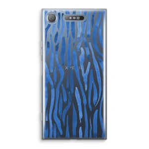 Blauwe nerven: Sony Xperia XZ1 Transparant Hoesje