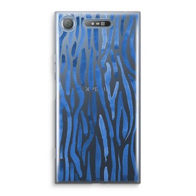 Blauwe nerven: Sony Xperia XZ1 Transparant Hoesje