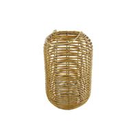 Windlicht hoog M naturel H33cm kunststof