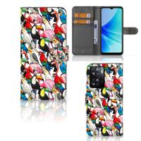 PPO A57 | A57s | A77 4G | Telefoonhoesje | Met pasjeshouder | Birds