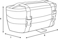 OXFORD Heuptasje fanny pack xw1s black 1.5l