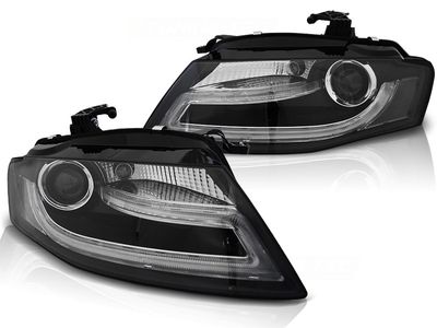 Tuning-Tec Koplampen Xenon voor Audi A4 B8 04 08-11 TRU DRL ZWART HID