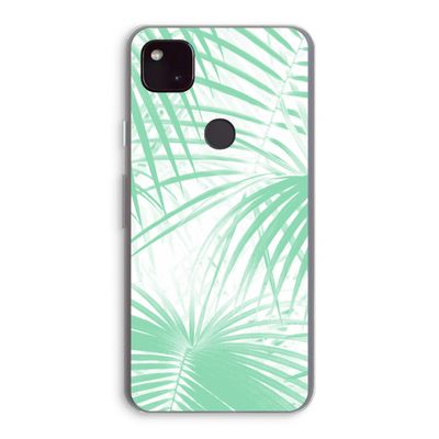 Palmbladeren: Google Pixel 4a 5G Transparant Hoesje