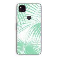 Palmbladeren: Google Pixel 4a 5G Transparant Hoesje
