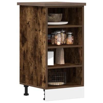 Onderkast 40x44,5x81,5 cm bewerkt hout gerookt eikenkleurig