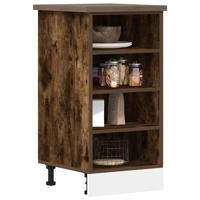 Onderkast 40x44,5x81,5 cm bewerkt hout gerookt eikenkleurig Onderkast 40x44,5x81,5 cm bewerkt hout gerookt eikenkleurig