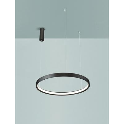 Lyora Strakke hanglampPerrine Ø 60cm koffie bruin - 9345648
