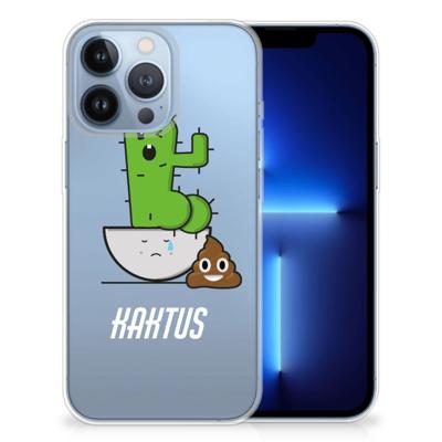 Apple iPhone 13 Pro Telefoonhoesje met Naam Cactus Poo