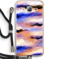 Donkere Wolken: Samsung Galaxy J3 (2016) Transparant Hoesje met koord