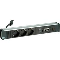 Bachmann 912.18118 Stekkerdoos Zwart, Zilver 1 stuk(s)