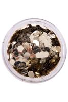 PXP biodegradable chunky glitters 2.5 gr. dutch silver