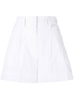 SHIATZY CHEN short chino à taille haute - Blanc - thumbnail