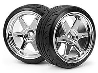 Mounted super drift tyre (a type) on te37 wheel chrome