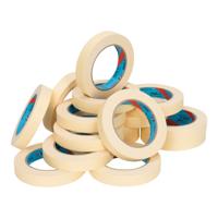 Maskingtape (nar) 58 gram/m2 19 mm x 50 meter geel-beige | 16 stuks