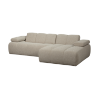 Woood Mojo chaise longue bank rechts bouclé Beige Melange