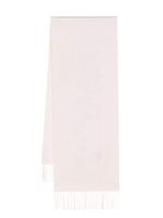 N.Peal fringed cashmere scarf - Rose