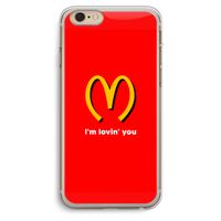 I'm lovin' you: iPhone 6 Plus / 6S Plus Transparant Hoesje