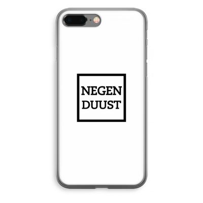 Negenduust vierkant: iPhone 8 Plus Transparant Hoesje