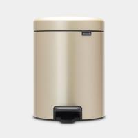 Brabantia pedaalemmer 5l metalic gold