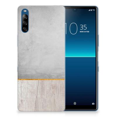 Sony Xperia L4 | Bumper Hoesje | Wood Concrete
