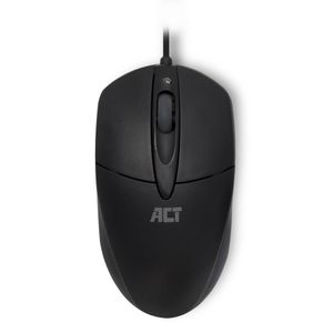 ACT AC5005 Optische Muis | Bekabeld | USB | 1000 dpi | Links- en Rechtshandig |Zwart
