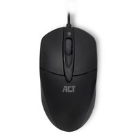 ACT AC5005 Optische Muis | Bekabeld | USB | 1000 dpi | Links- en Rechtshandig |Zwart