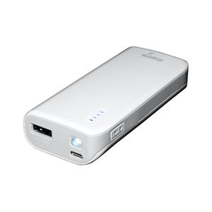 MediaRange MR751 powerbank Lithium-Ion (Li-Ion) 5200 mAh Grijs, Wit