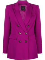 PINKO blazer croisé à col v - Violet - thumbnail